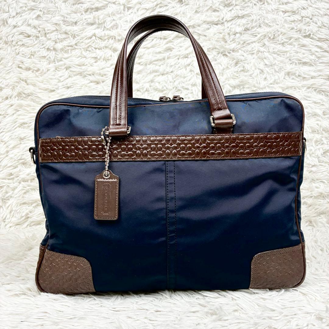 【人気】 コーチ 2way ビジネスバッグ A4可 ショルダーバッグ COACH