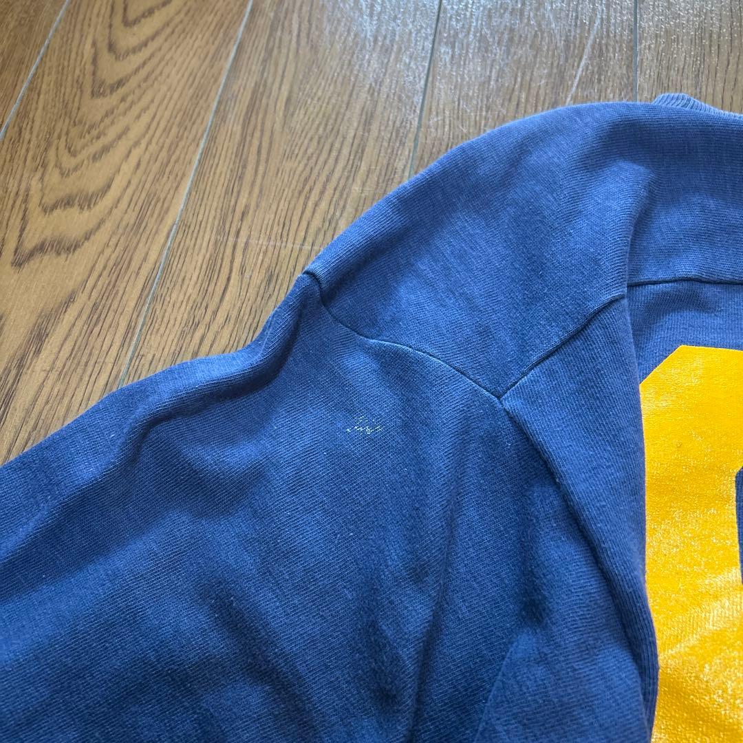 チャンピオンフットボールtシャツ　70s ヴィンテージ　navy バータグ