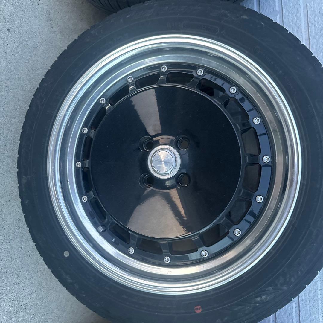 クリムソン　RS 17インチ ホイールセット ブラック シルバー