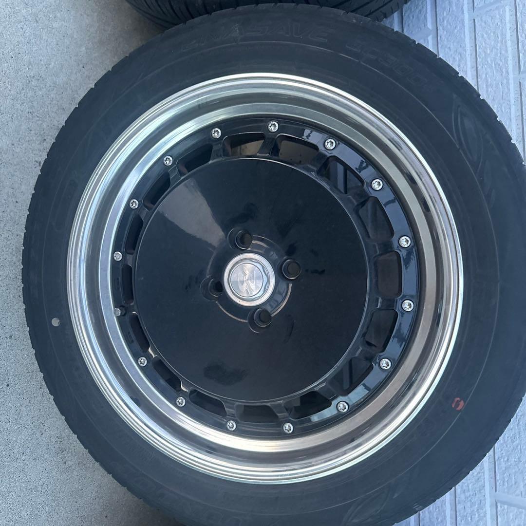 クリムソン　RS 17インチ ホイールセット ブラック シルバー