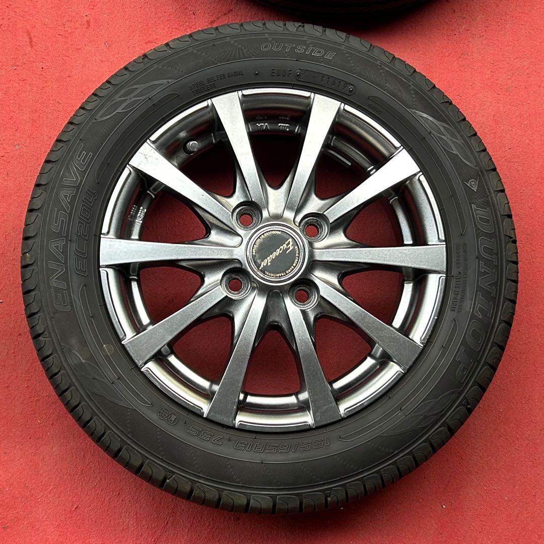 EXCEEDER社外ホイール13インチ×4.00B＋43 PCD100/4穴