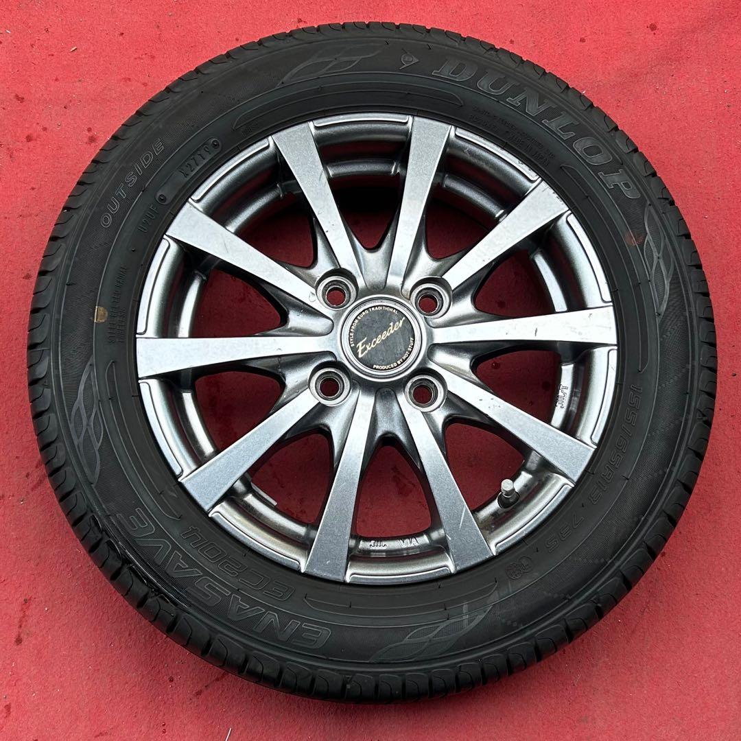 EXCEEDER社外ホイール13インチ×4.00B＋43 PCD100/4穴