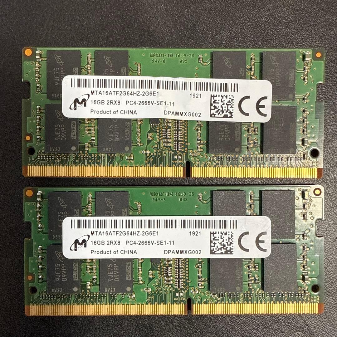 風*）様 MTA18ATF25664HZ-2G6E1 16GB DDR4 メモリ