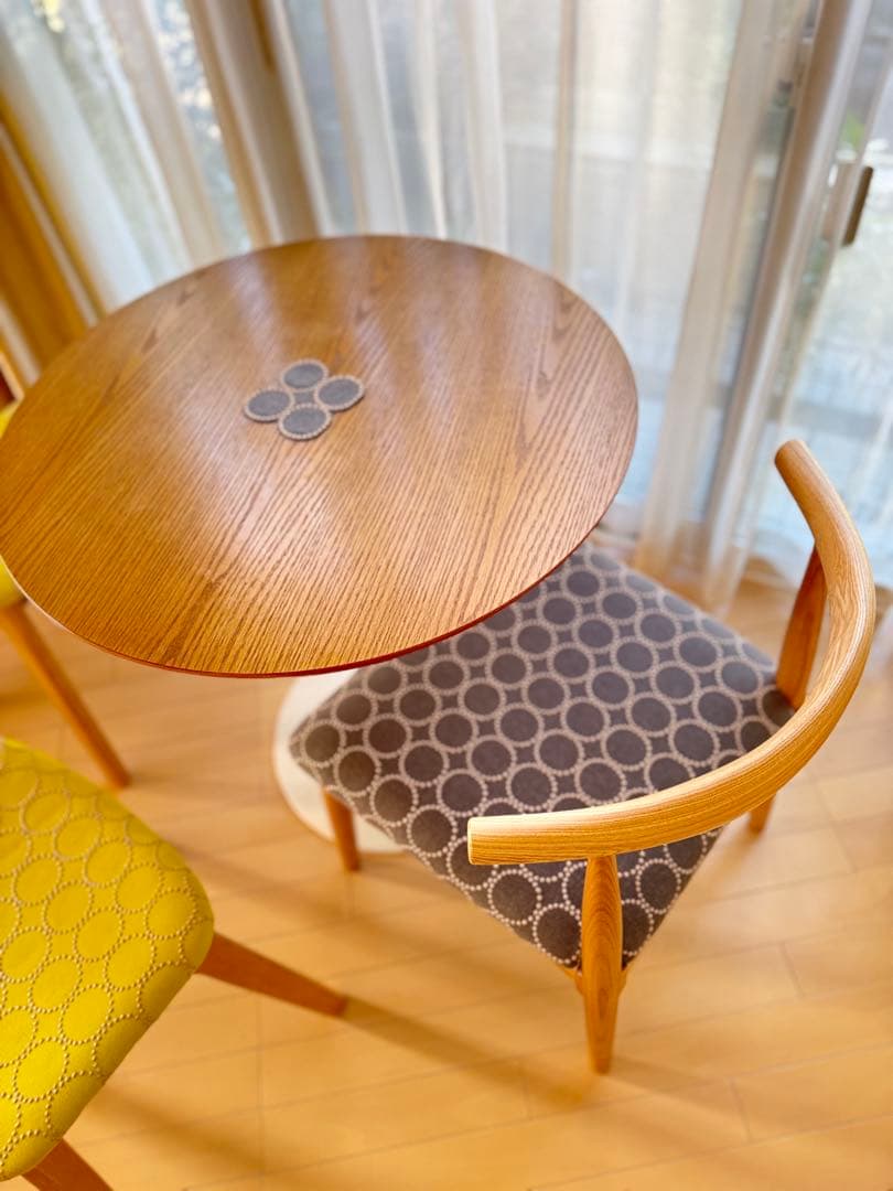 セット割引　ミナペルホネン生地使用チェアとパネル　(ダイニングチェア　イス椅子)