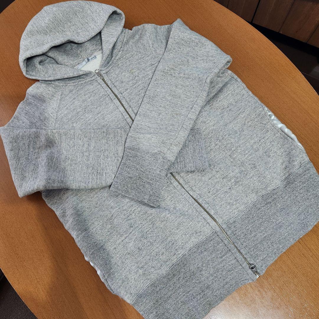Le pivot リサイクル裏毛起毛ZIPパーカー M 杢グレー