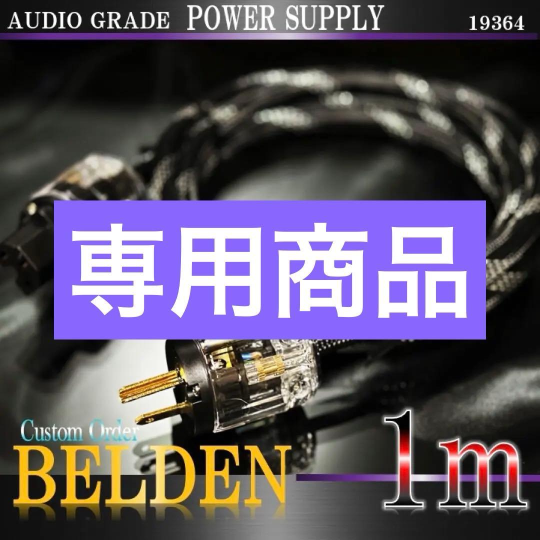【真鍮】BELDEN ベルデン 19364 電源ケーブル 1m