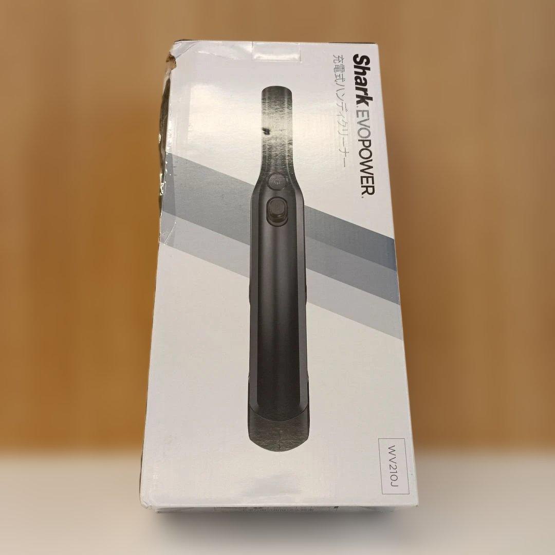 ①SHARK充電式ハンディクリーナー未使用ですが箱にダメージ有り