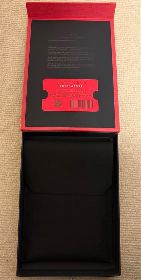 iPhone16pro BONAVENTURA レザーケース チャコールグレー