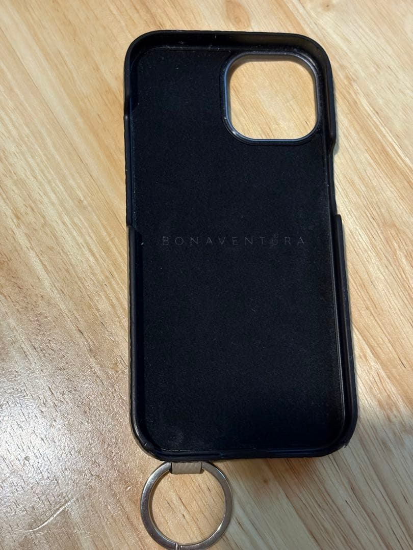 ベージュ iPhone用ケース ストラップ付き