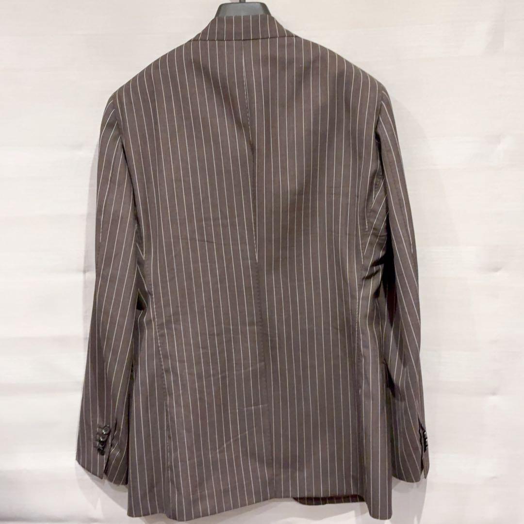 極美品 トゥモローランド ピルグリム ブラウン ストライプ スーツ