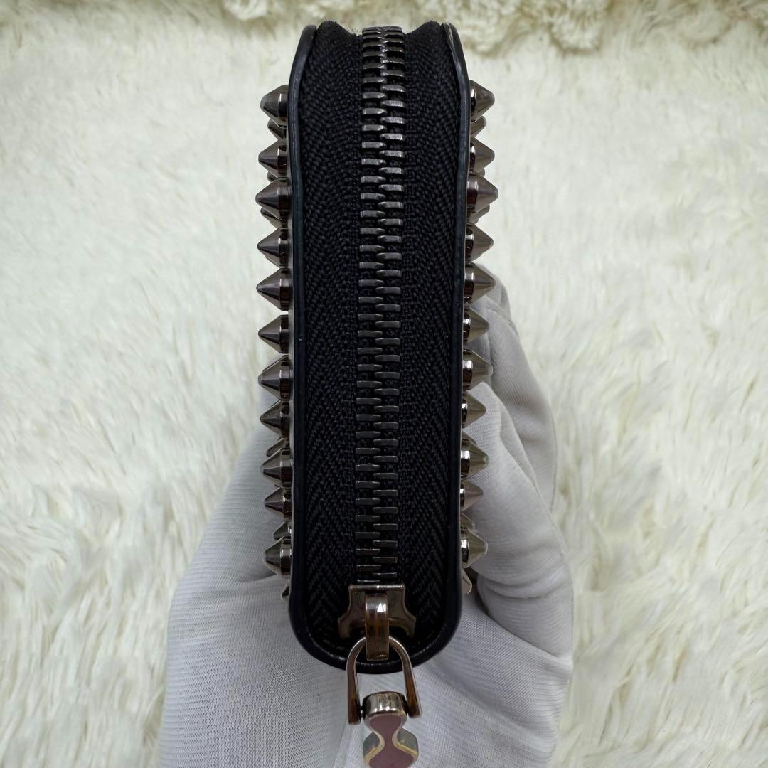 ✨美品✨ ルブタン 長財布 パネトーネ ラウンドジップ　ブラック　レザー