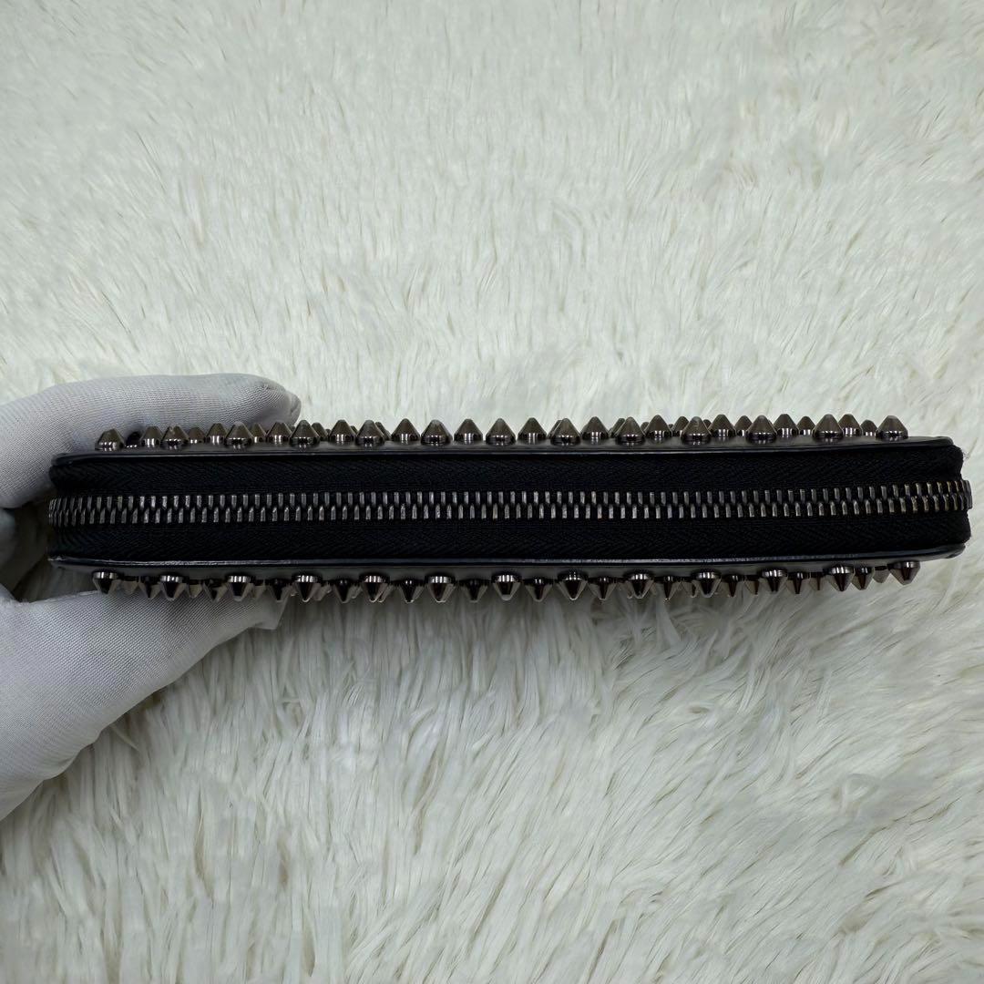 ✨美品✨ ルブタン 長財布 パネトーネ ラウンドジップ　ブラック　レザー