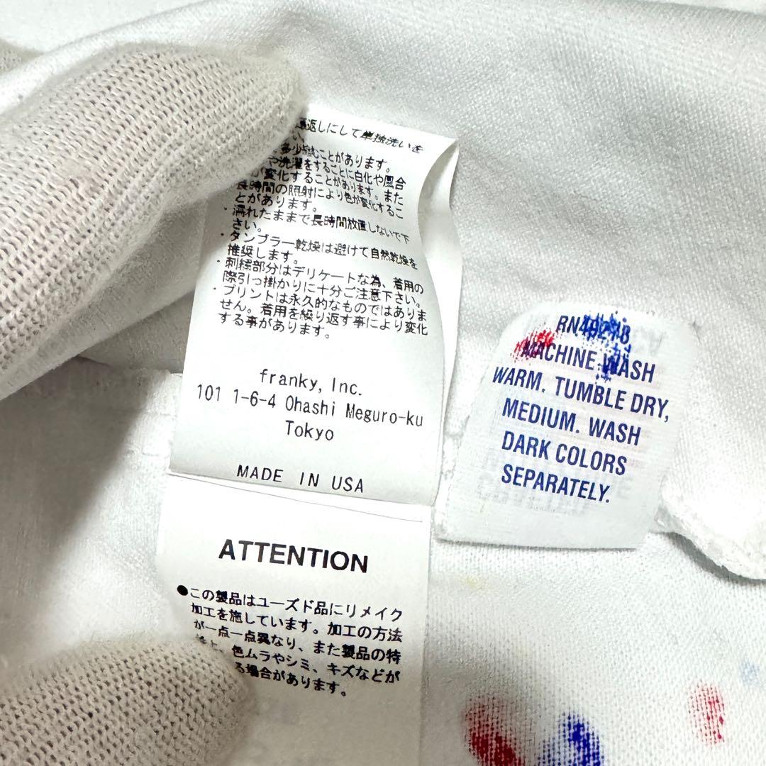 良好　ウィンダンシー×スタンレイ ペイントデニムジャケット 白 ＵＳＡ製 希少