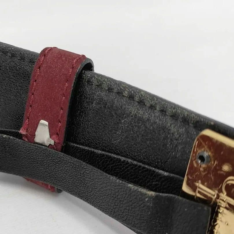 Christian Dior バーガンディ スエード 65cm 幅3cm d52