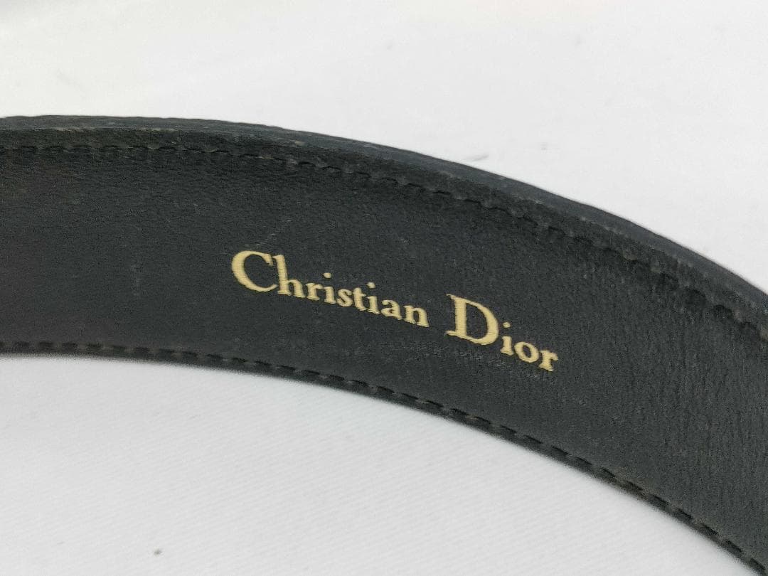 Christian Dior バーガンディ スエード 65cm 幅3cm d52