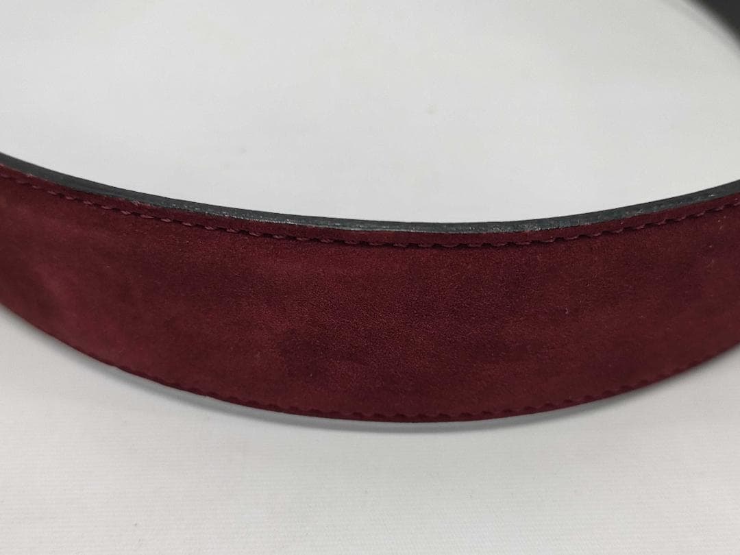 Christian Dior バーガンディ スエード 65cm 幅3cm d52