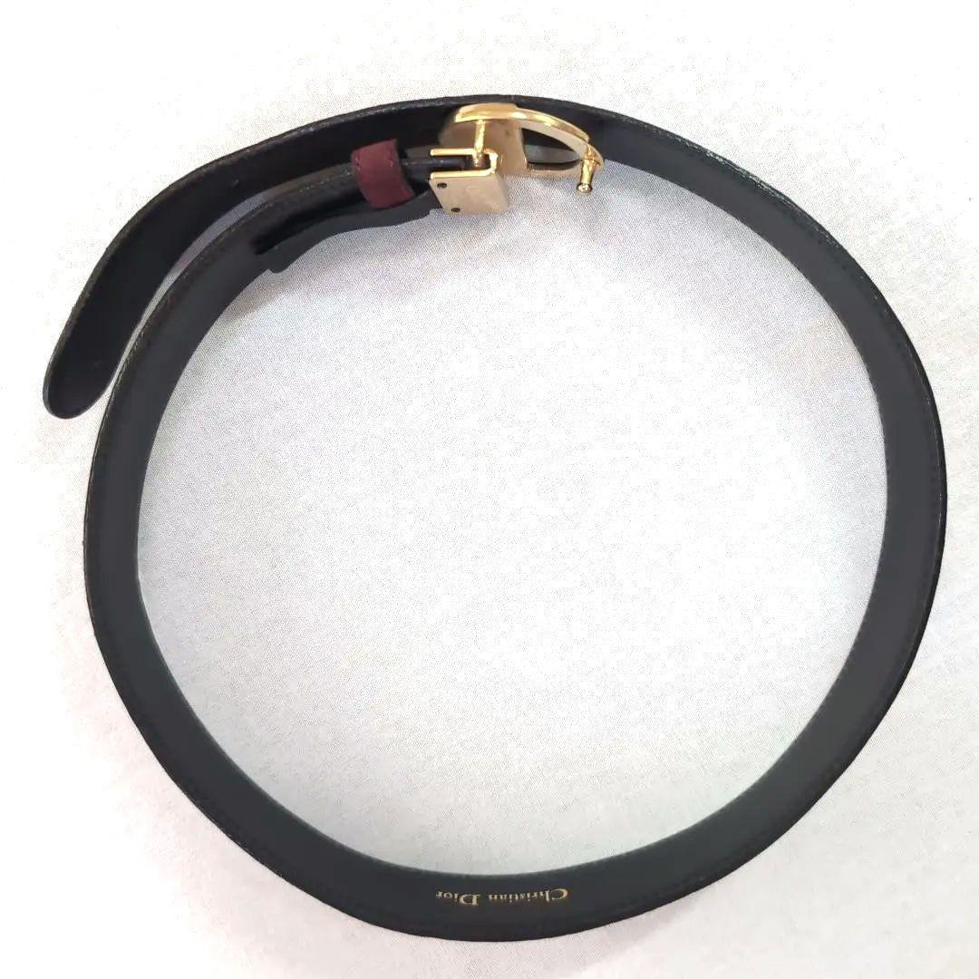 Christian Dior バーガンディ スエード 65cm 幅3cm d52