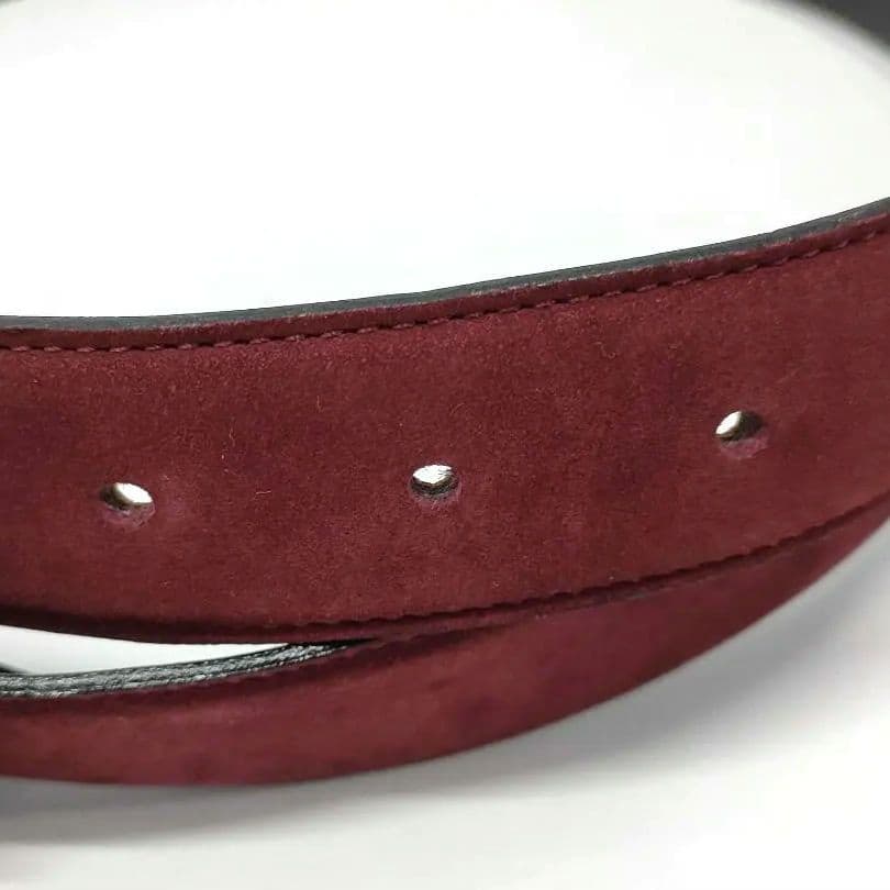 Christian Dior バーガンディ スエード 65cm 幅3cm d52