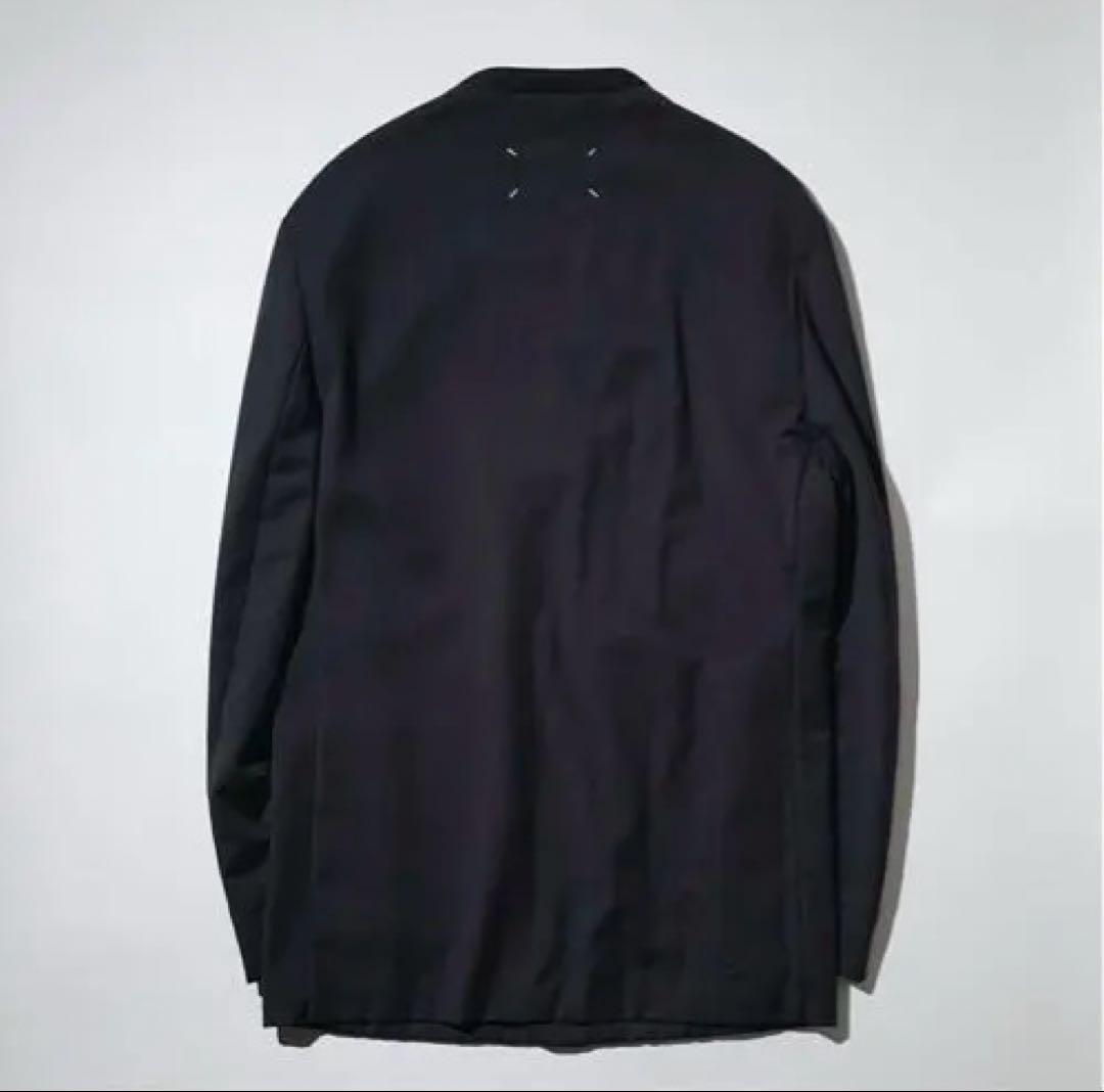 20ss Maison Margiela 10 ストライプノーカラージャケット