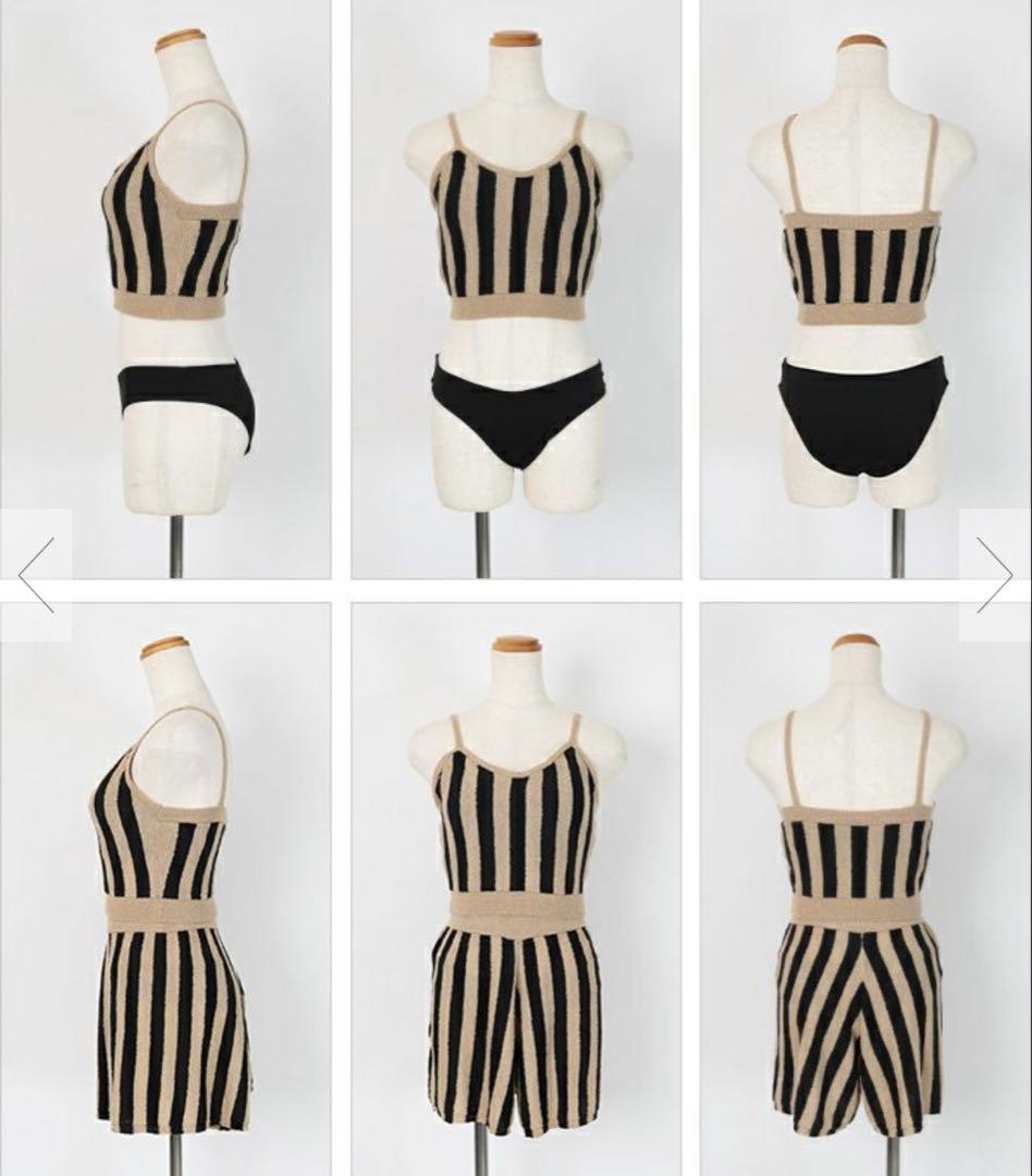 ☆長屋なぎささんコラボ　ストライプ　ニットビキニ☆ 新品未使用　 Sサイズ