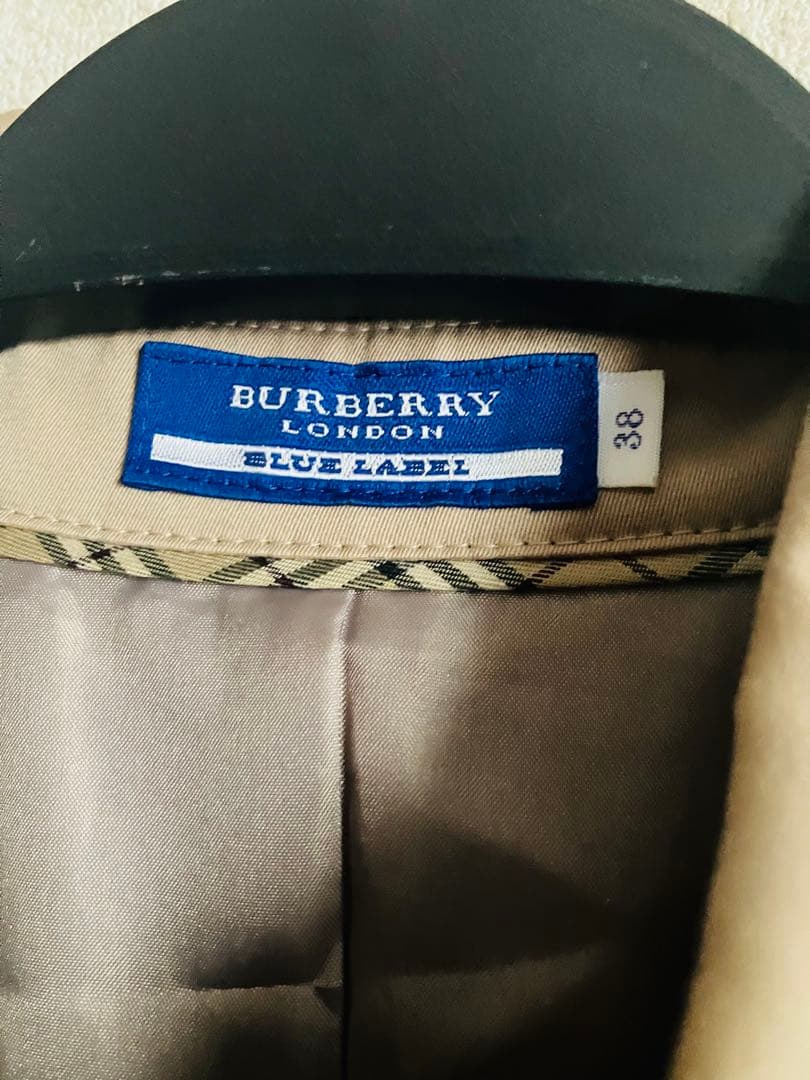 激レア　BURBERRY ブルーレーベル　フリルノースリーブ シャツワンピース