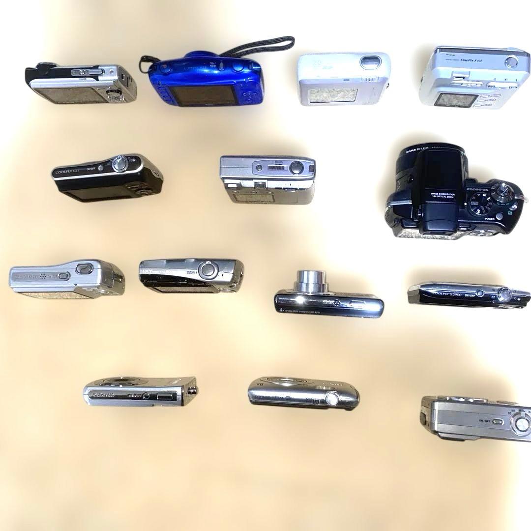 ジャンク品Canon IXY Nikon COOLPIX等デジカメ14台