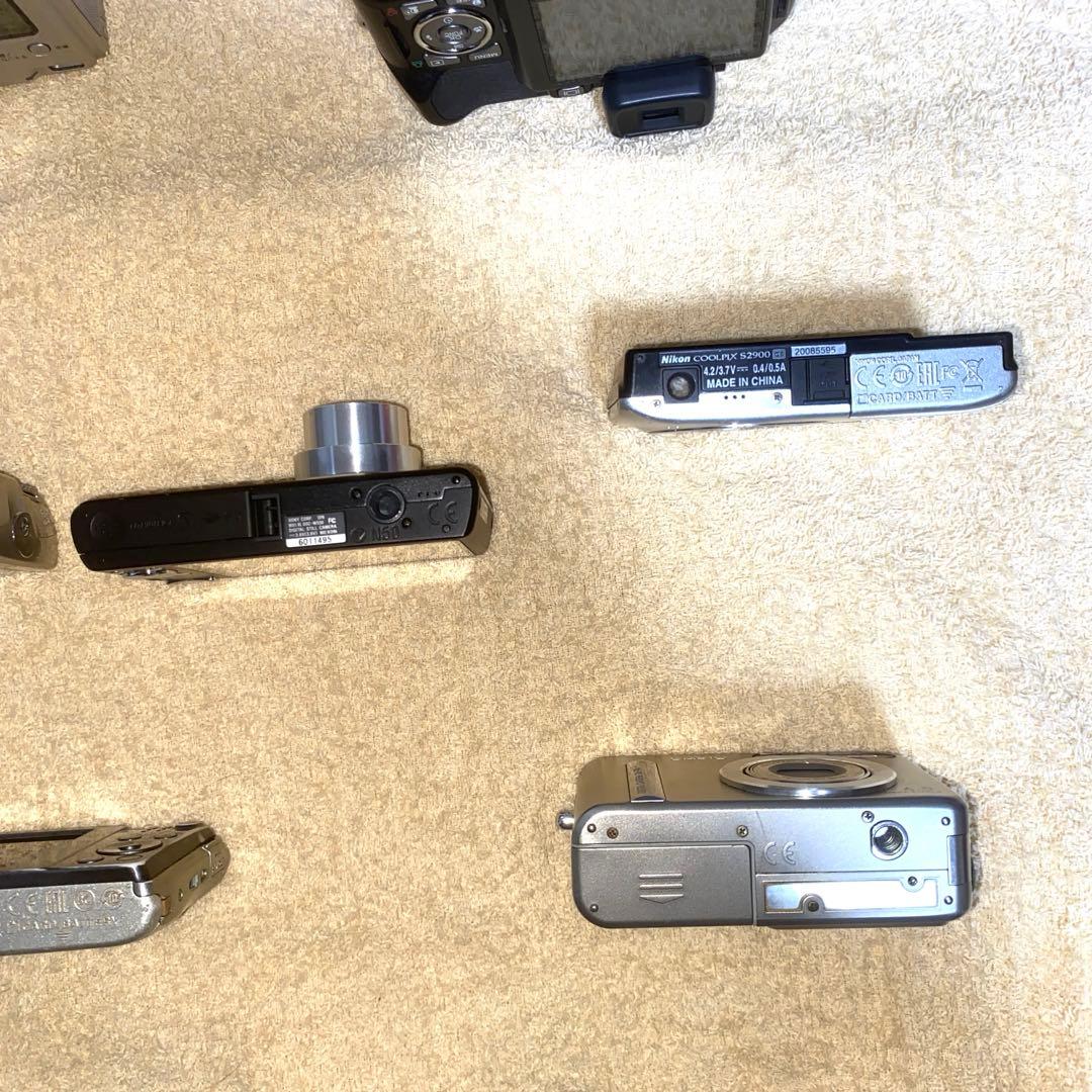 ジャンク品Canon IXY Nikon COOLPIX等デジカメ14台
