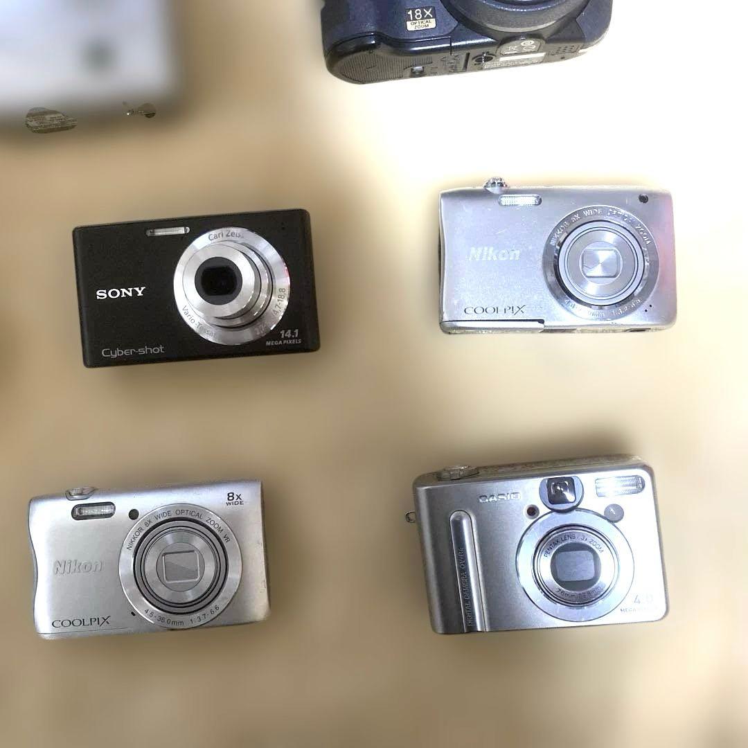 ジャンク品Canon IXY Nikon COOLPIX等デジカメ14台
