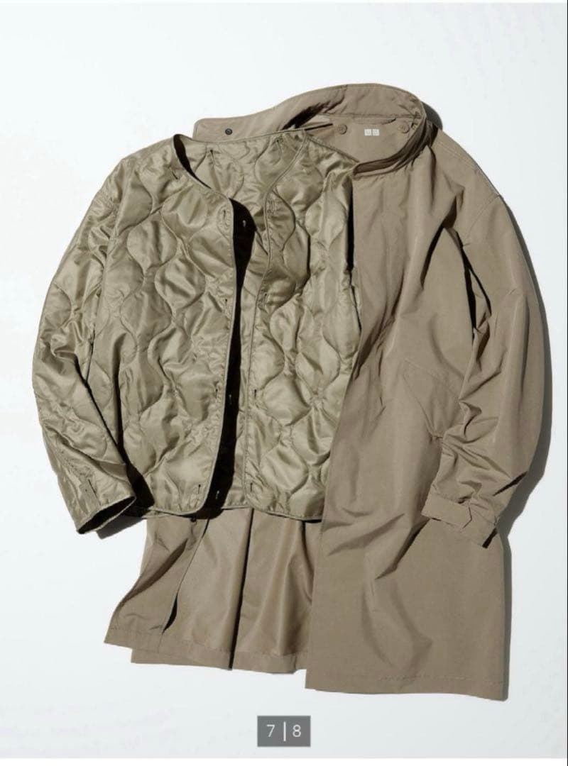 ユニセックス　ウィンドプルーフ2WAYコート　ユニクロ