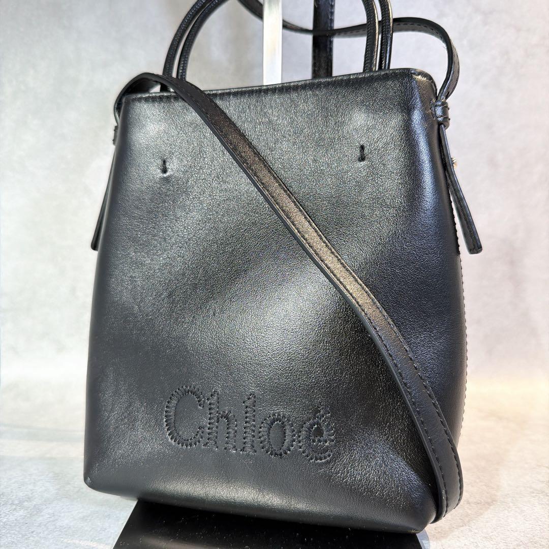 【美品】クロエ 2way マイクロトート ダファディル ブラック