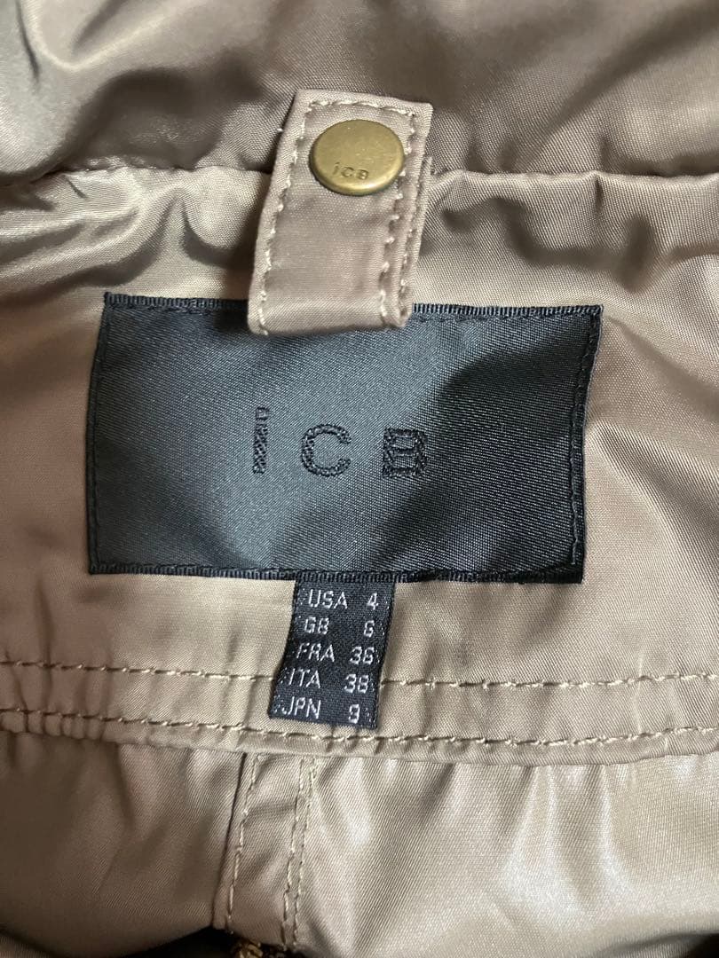 【美品】ICB　アイシービー　ダウンライナー付きモッズコート　ファー