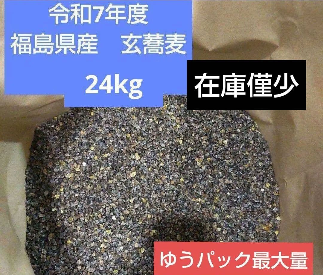 令和7年度　福島県産　玄蕎麦　24kg⑧