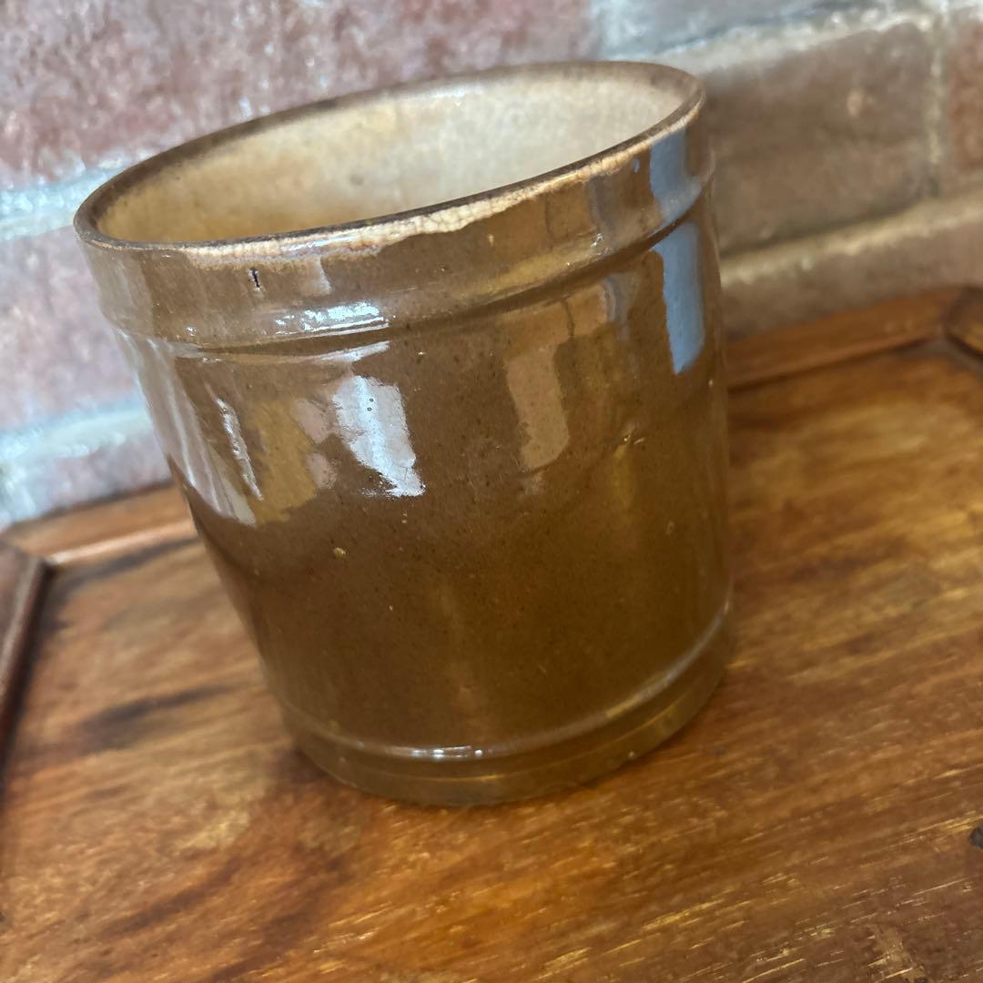 アンティーク　キャニスター　花　フランス