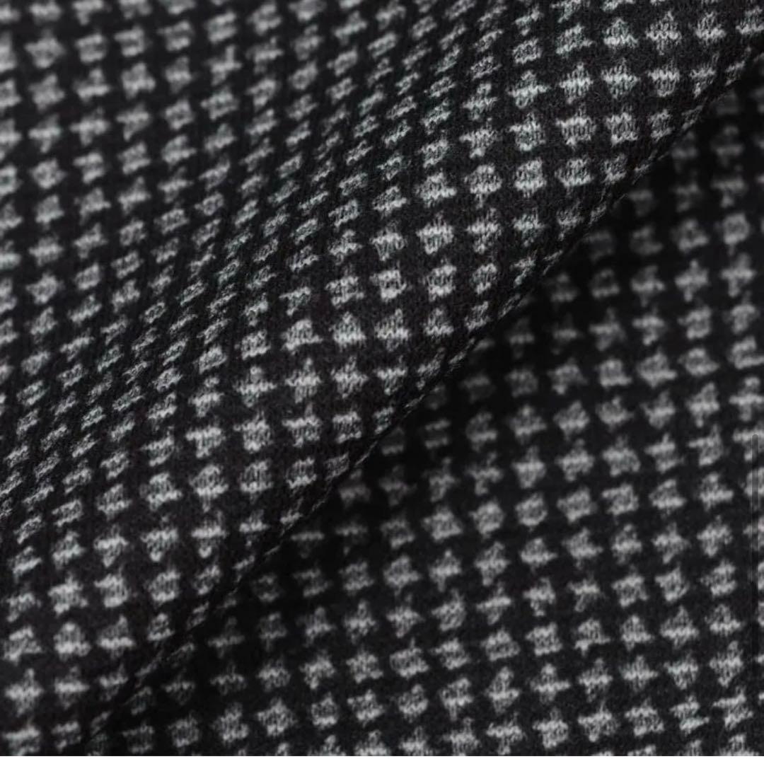 【未使用タグ付】洗える♪パジャマスーツ プリントジャージセット グレー千鳥格子L