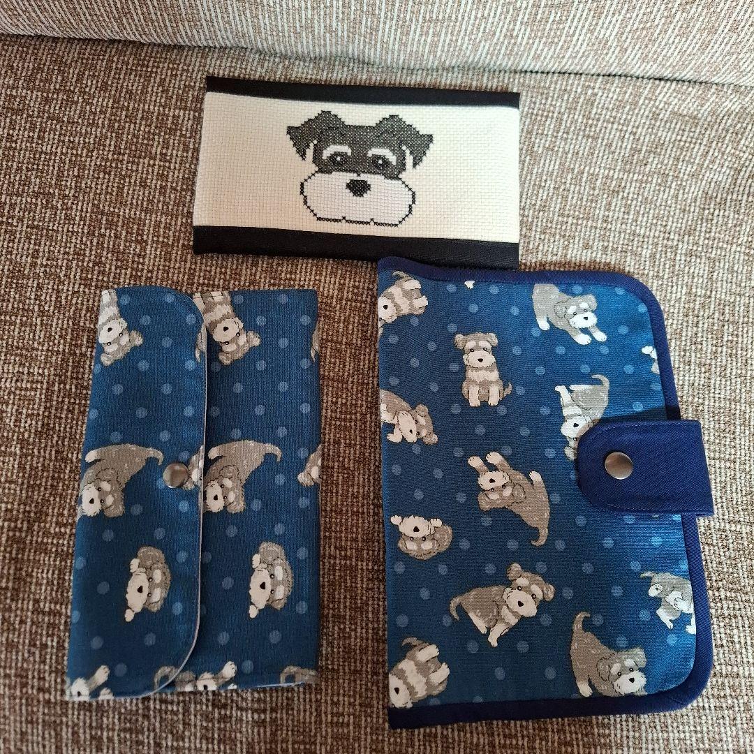 シュナウザー柄トートバッグ他12点セット　ハンドメイド