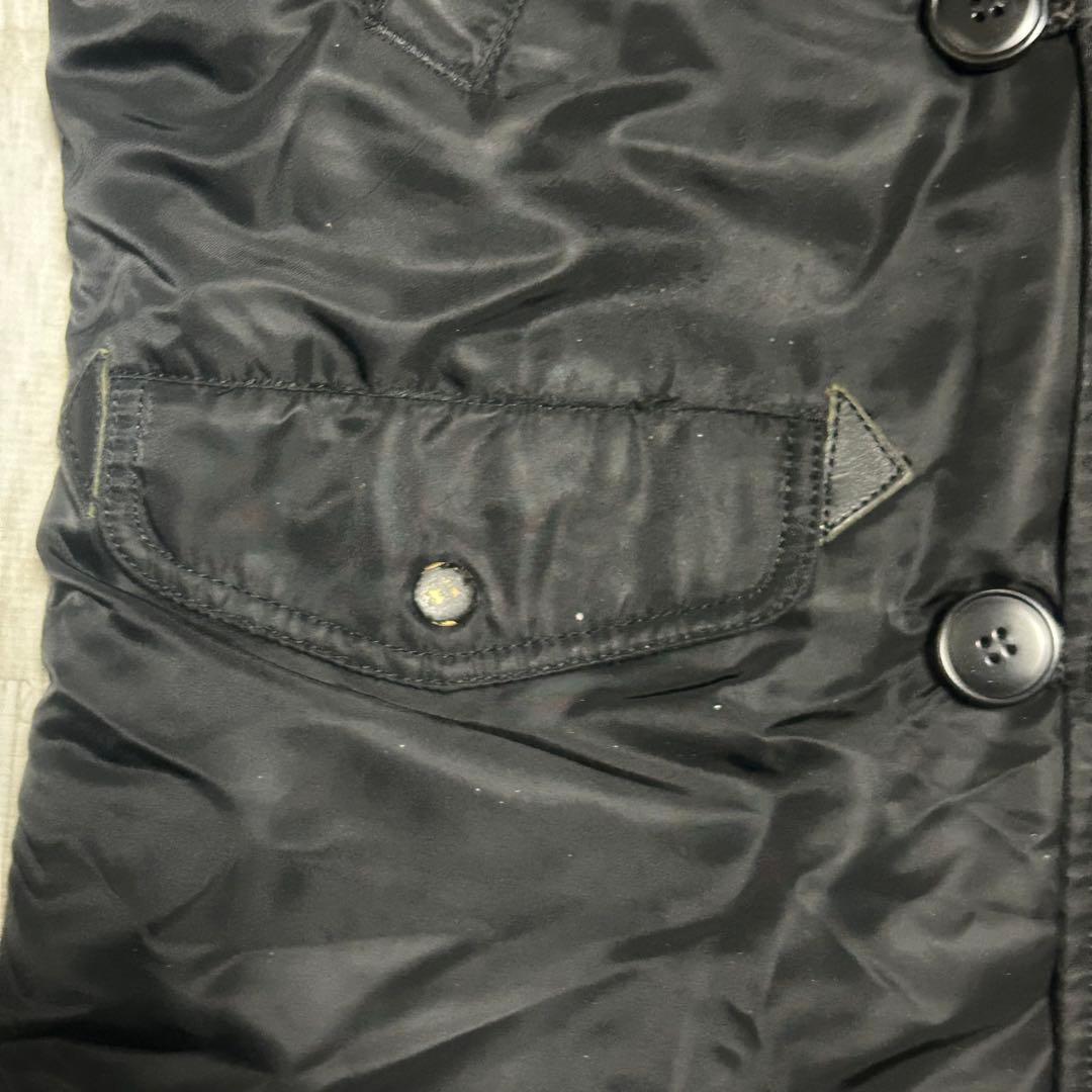 まめこALPHA アルファ N3B L ブラック ファー着脱可 2WAY