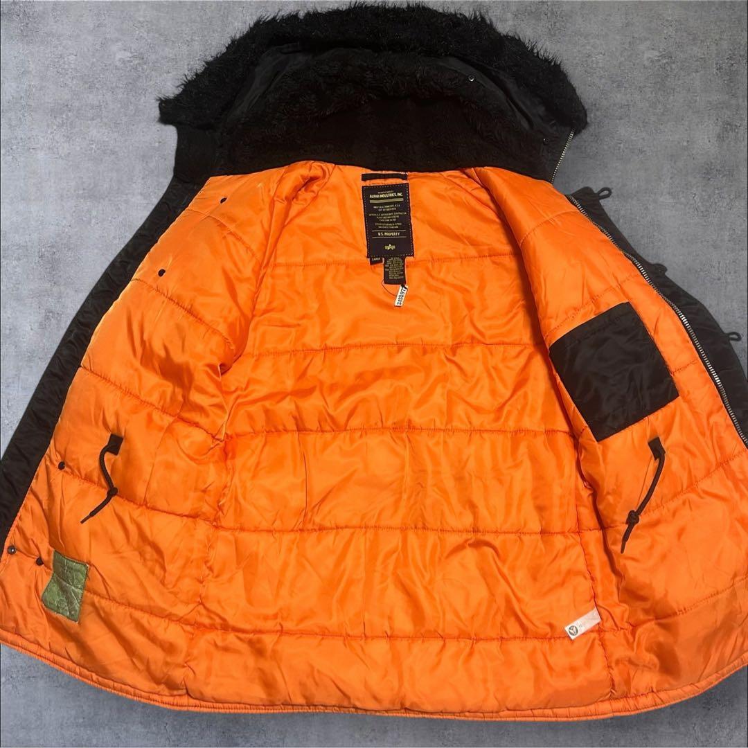 まめこALPHA アルファ N3B L ブラック ファー着脱可 2WAY