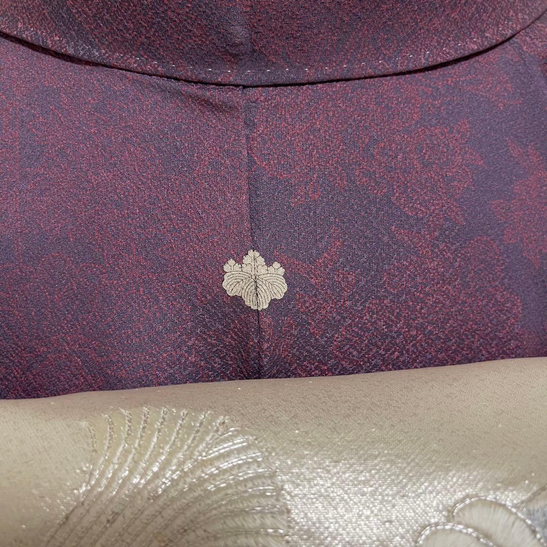 k181 単衣 色無地 洗える着物 うそつき袖 一つ紋 身丈149裄丈64.5