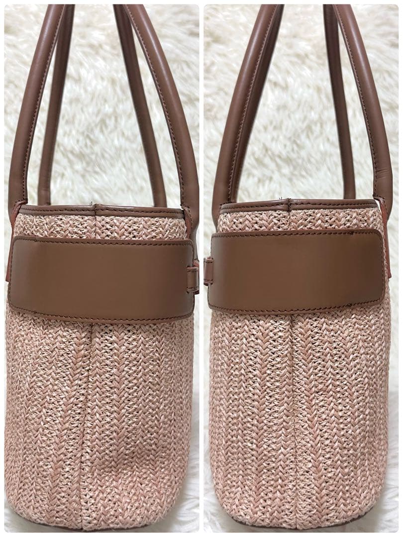 【美品】傳濱野　デンハマノ　かごバック　ナチュレバスケッティ　トートバッグ