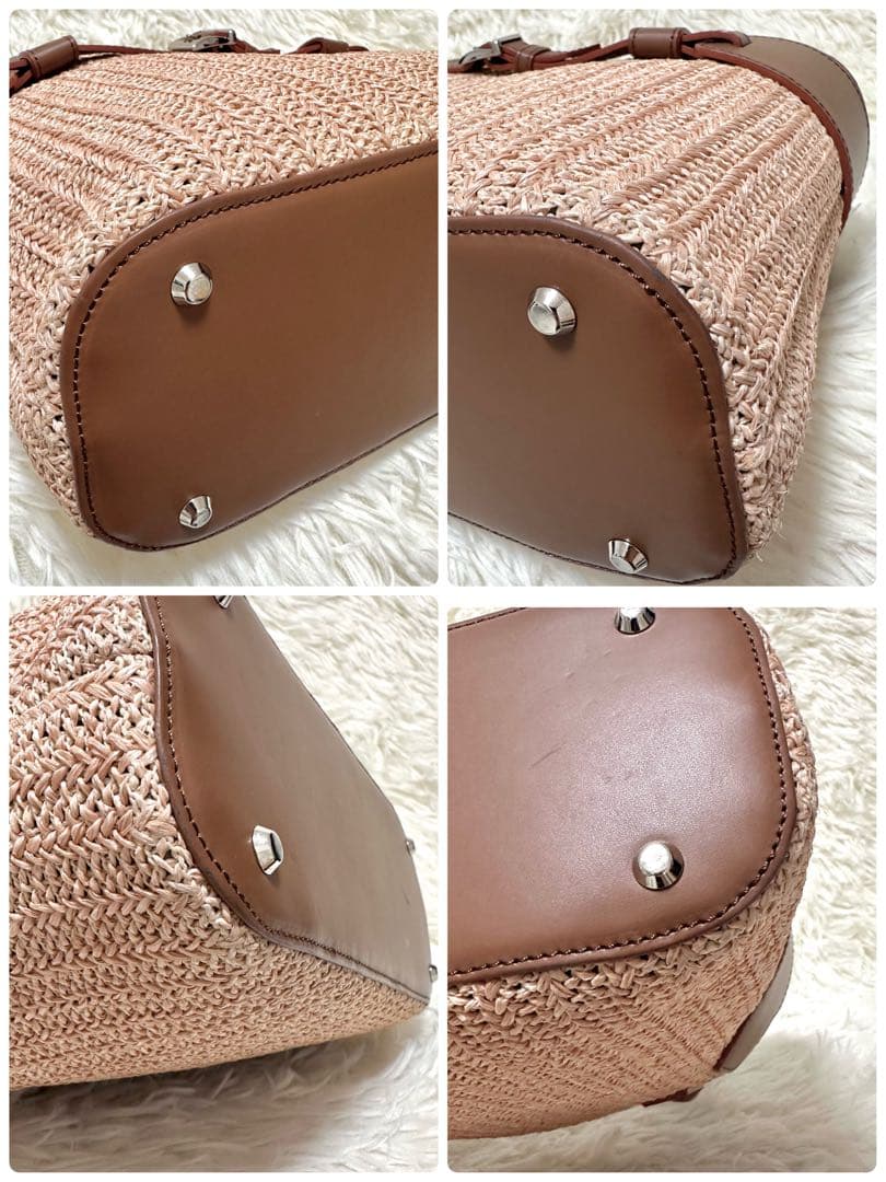 【美品】傳濱野　デンハマノ　かごバック　ナチュレバスケッティ　トートバッグ