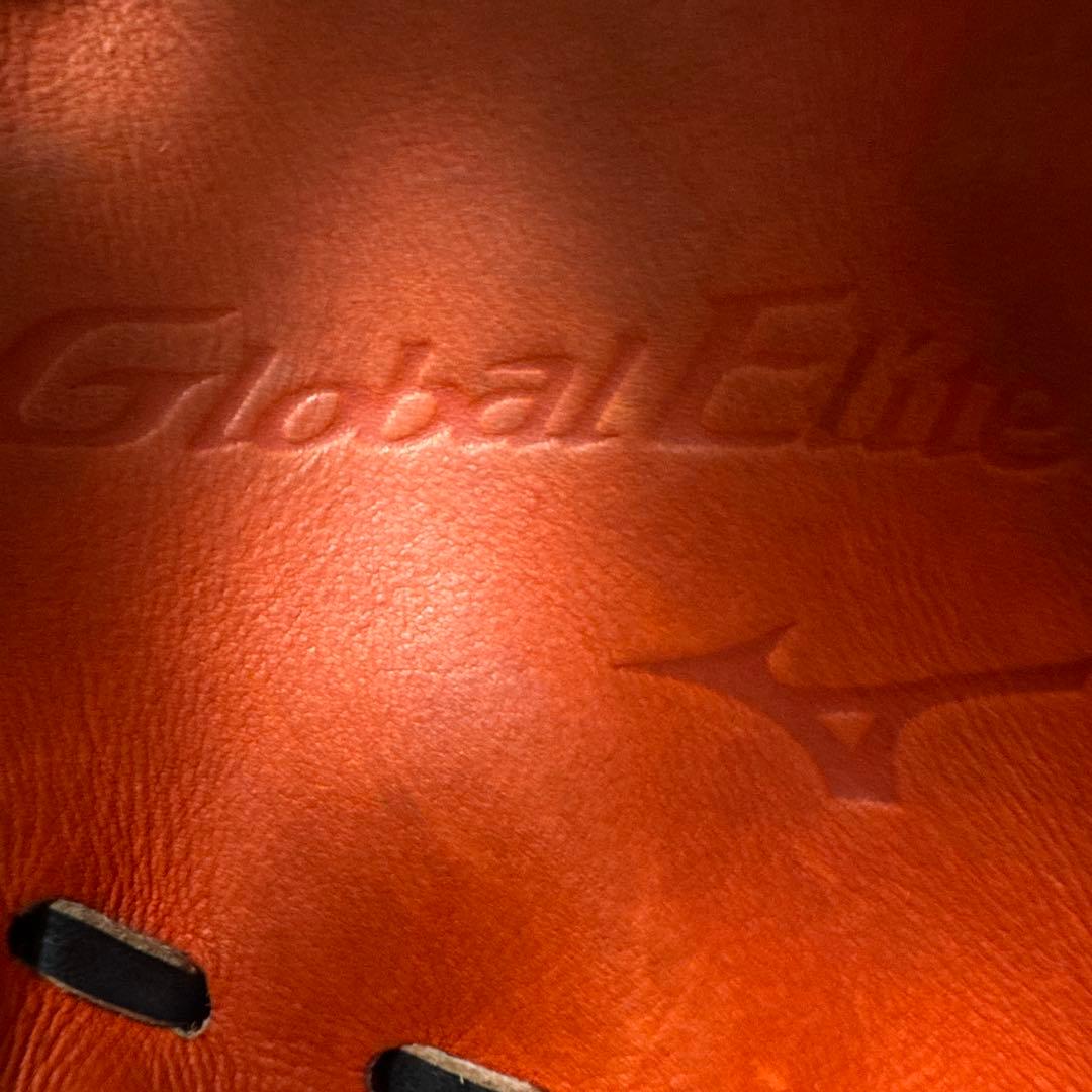 Global Elite 硬式グローブ オレンジ 値下げあり