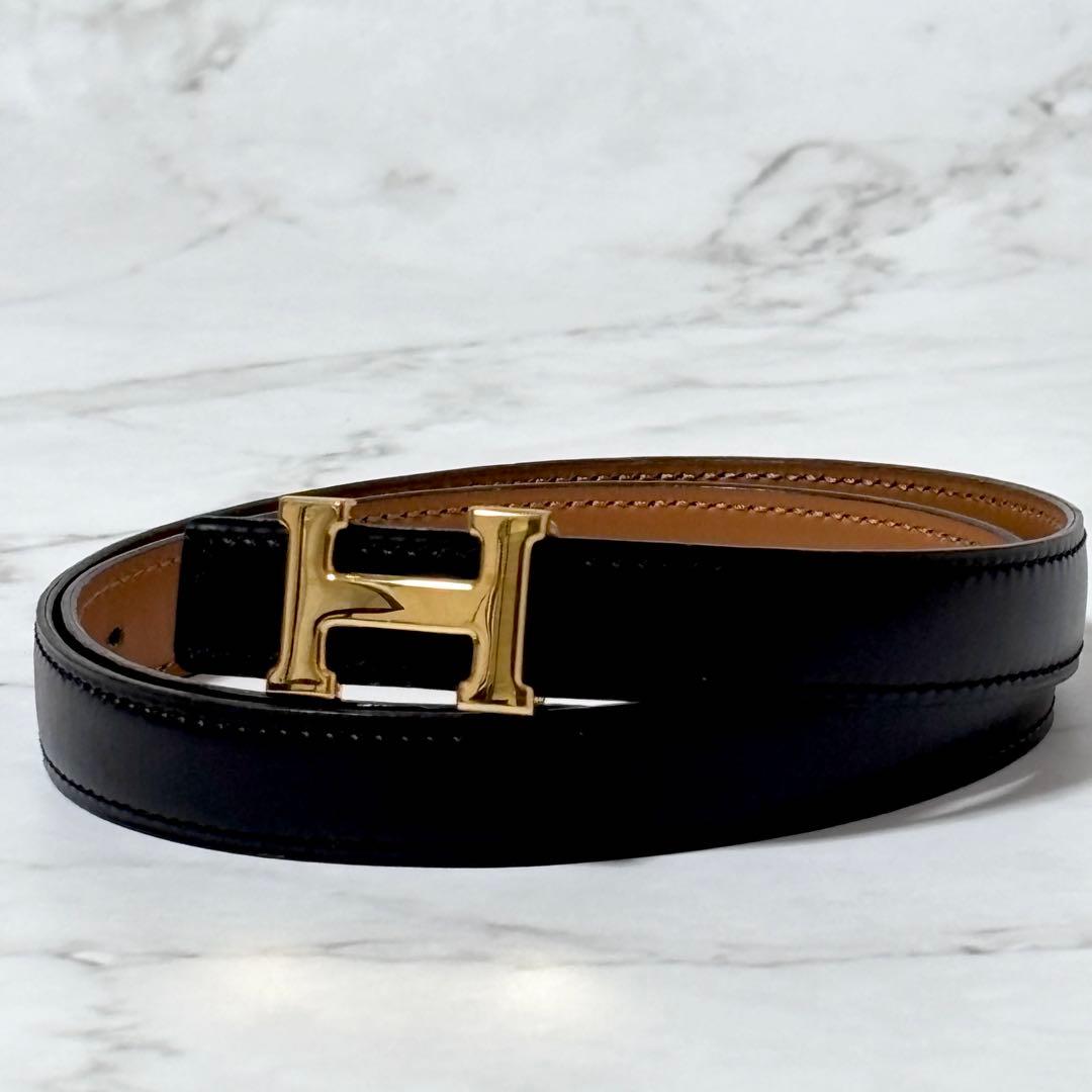 極美品✨　HERMES　エルメス　ベルト　コンスタンス　ゴールドバックル　〇K