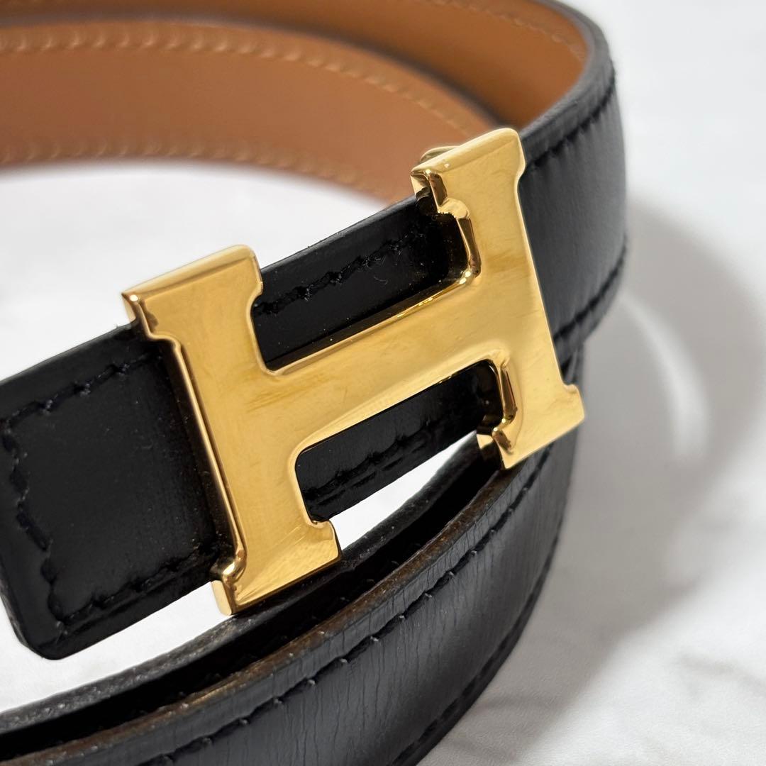 極美品✨　HERMES　エルメス　ベルト　コンスタンス　ゴールドバックル　〇K