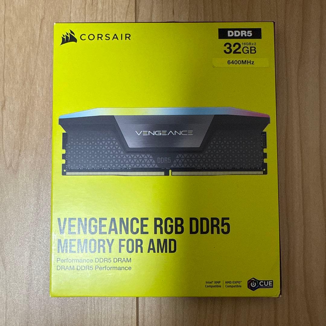 CORSAIR メモリ DDR5-6400MHz 32GBブラック