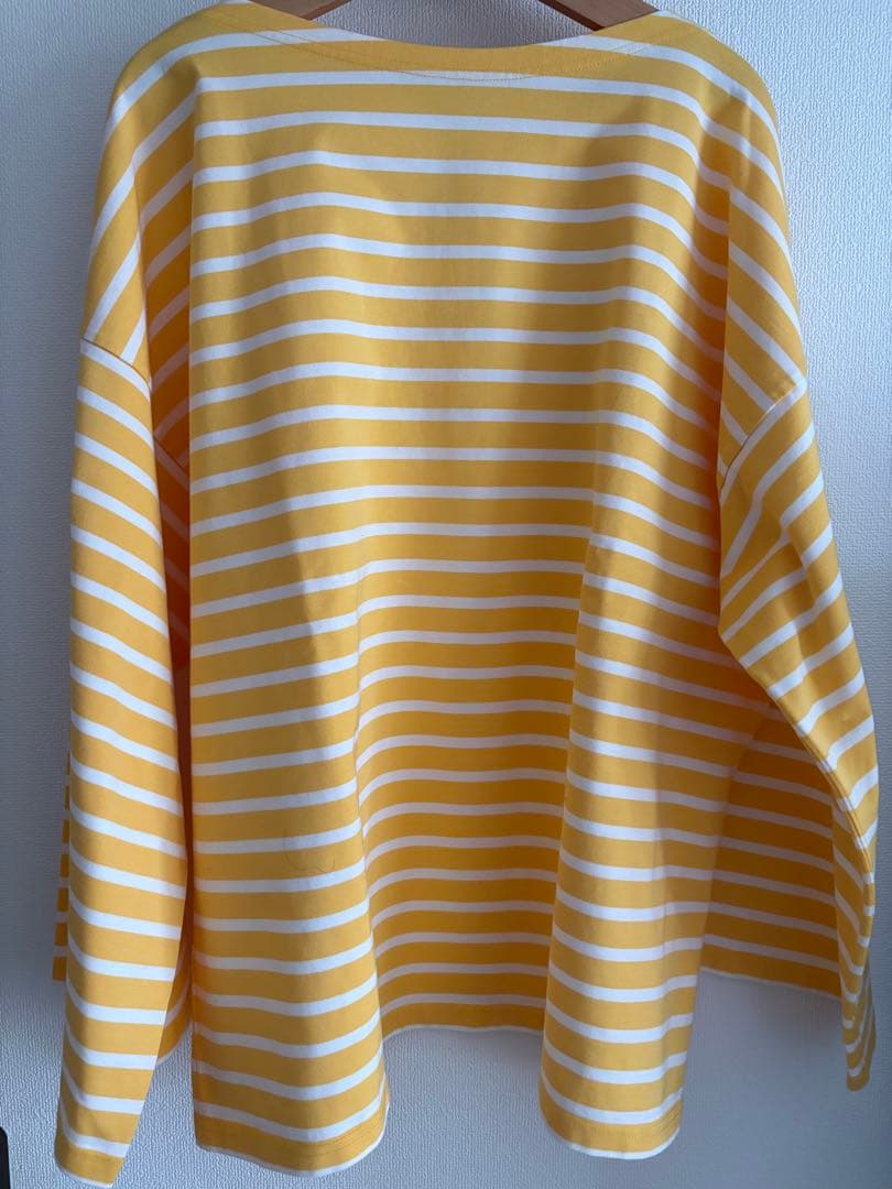 ヤ✨美品！タグ付き Oblada（オブラダ）イエローストライプ長袖Tシャツ