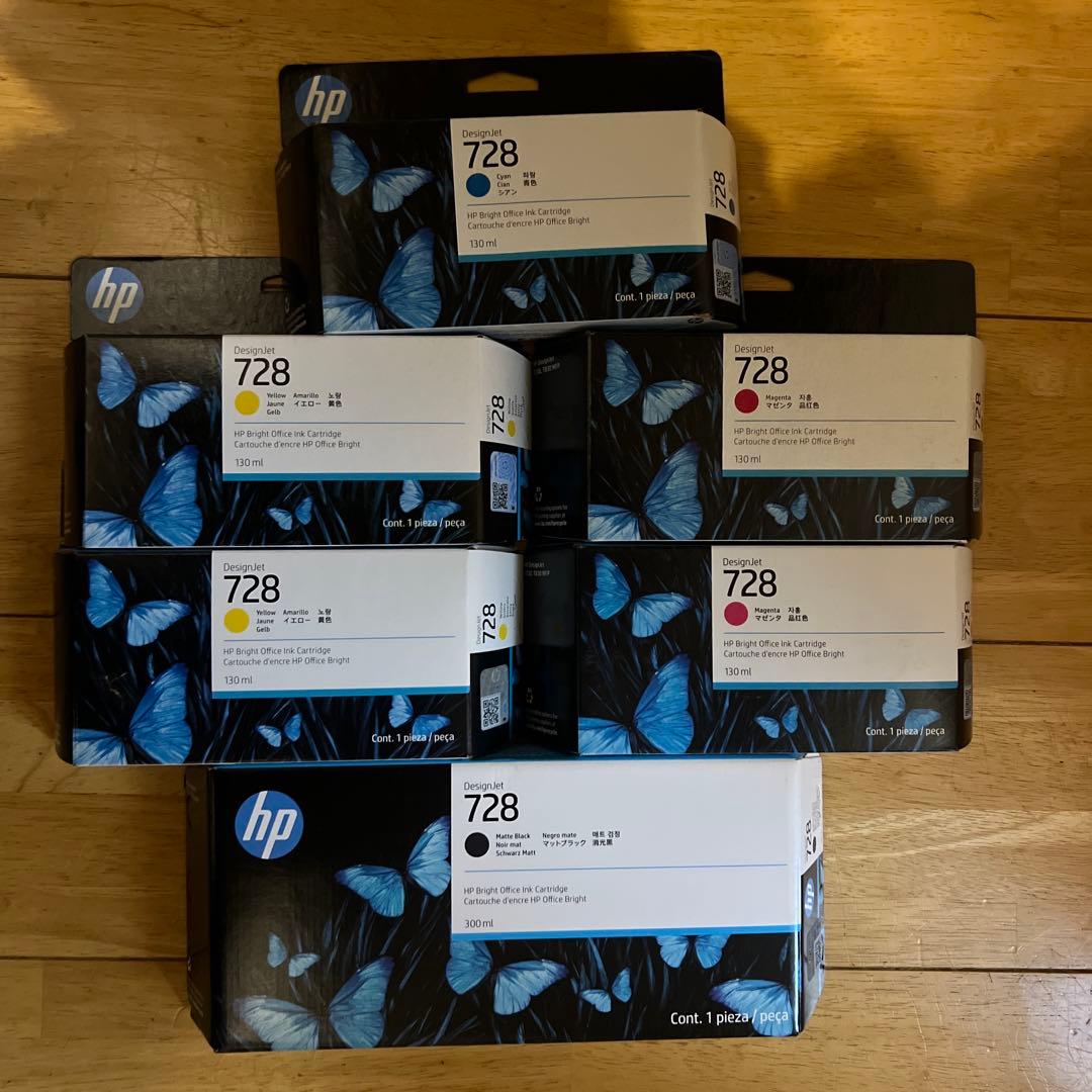HP728インクカートリッジ6色セット　取付期限内