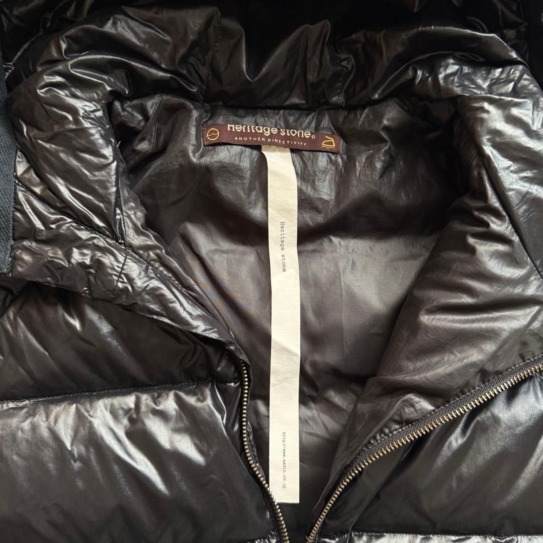 ジャケット・アウター heritage stone gimmick down jacket y2k