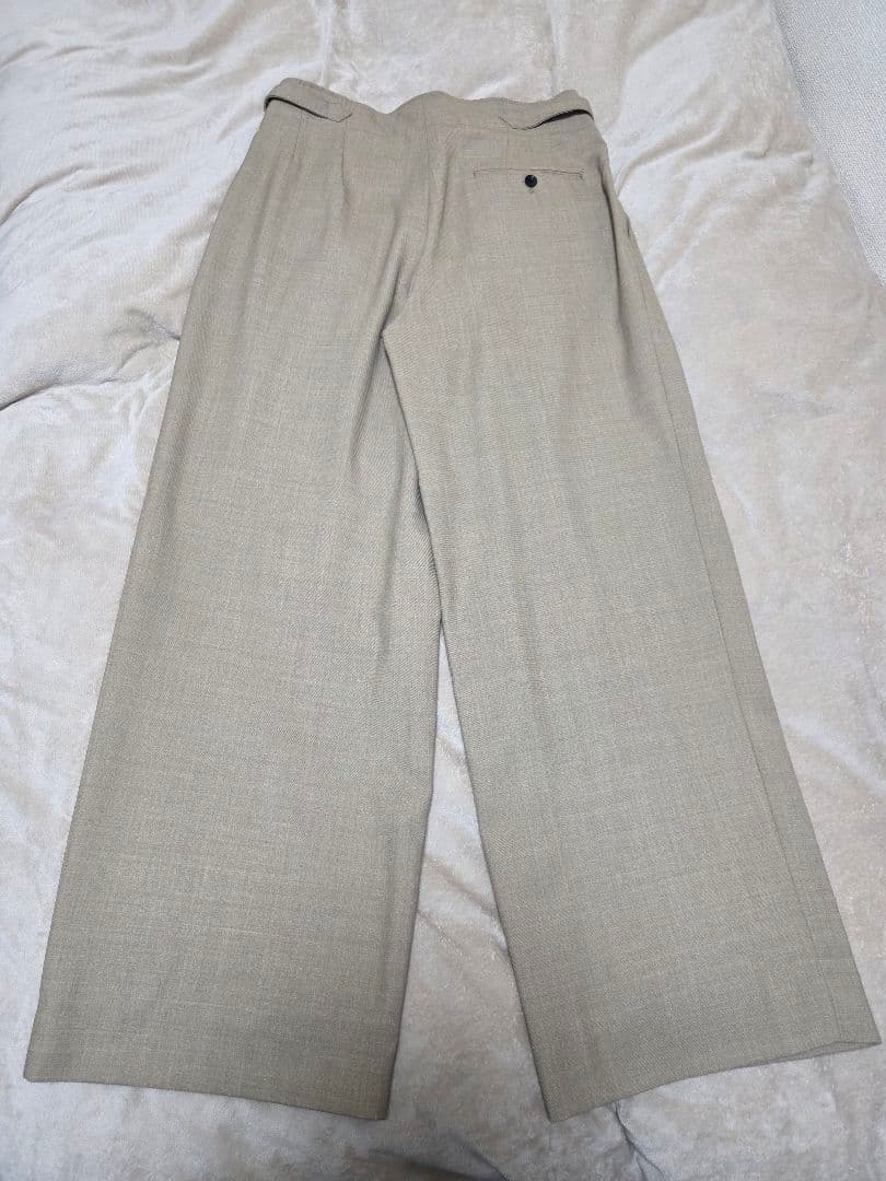 【新品未使用品】marka 2タックミリタリートラウザーズ ポリエステル ウール