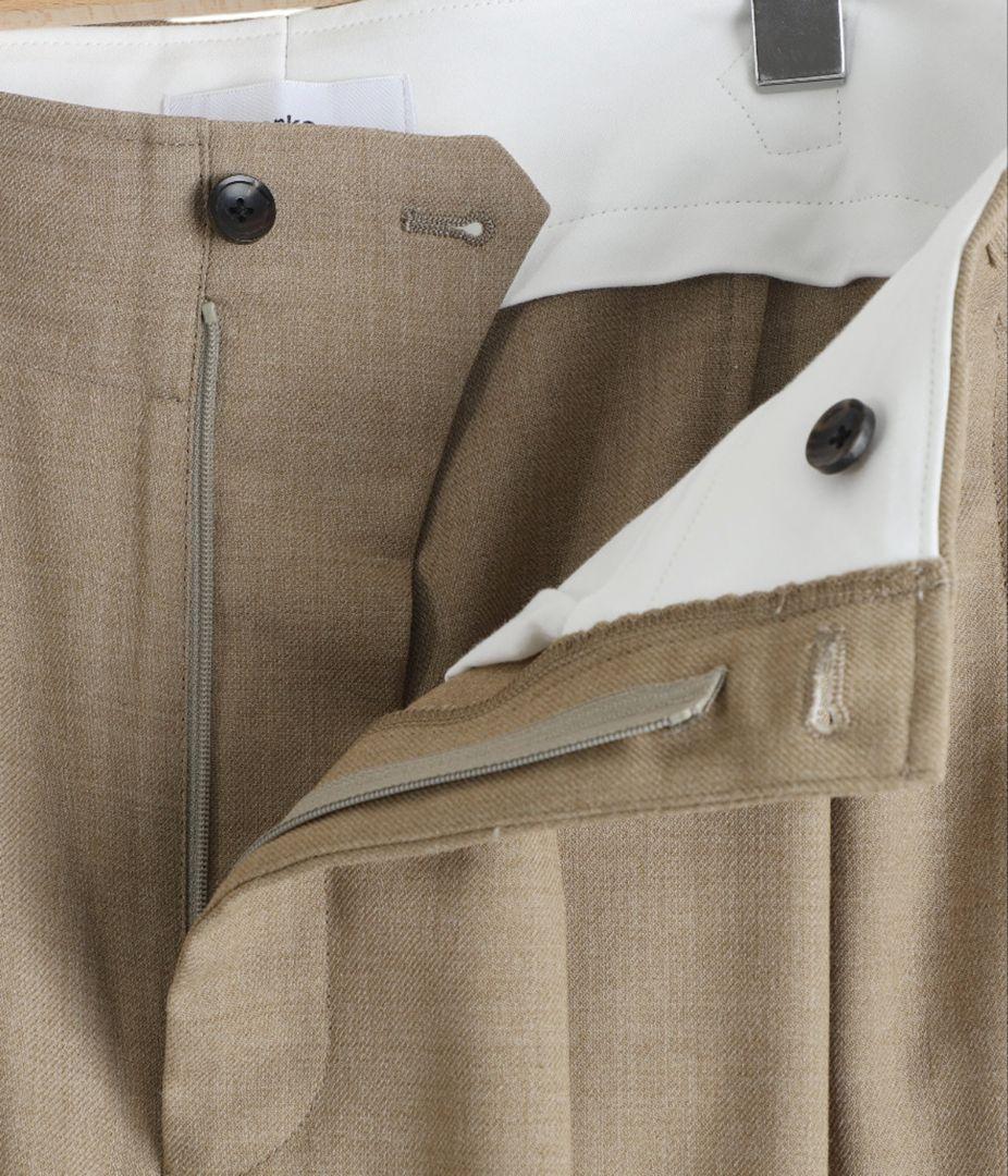 【新品未使用品】marka 2タックミリタリートラウザーズ ポリエステル ウール