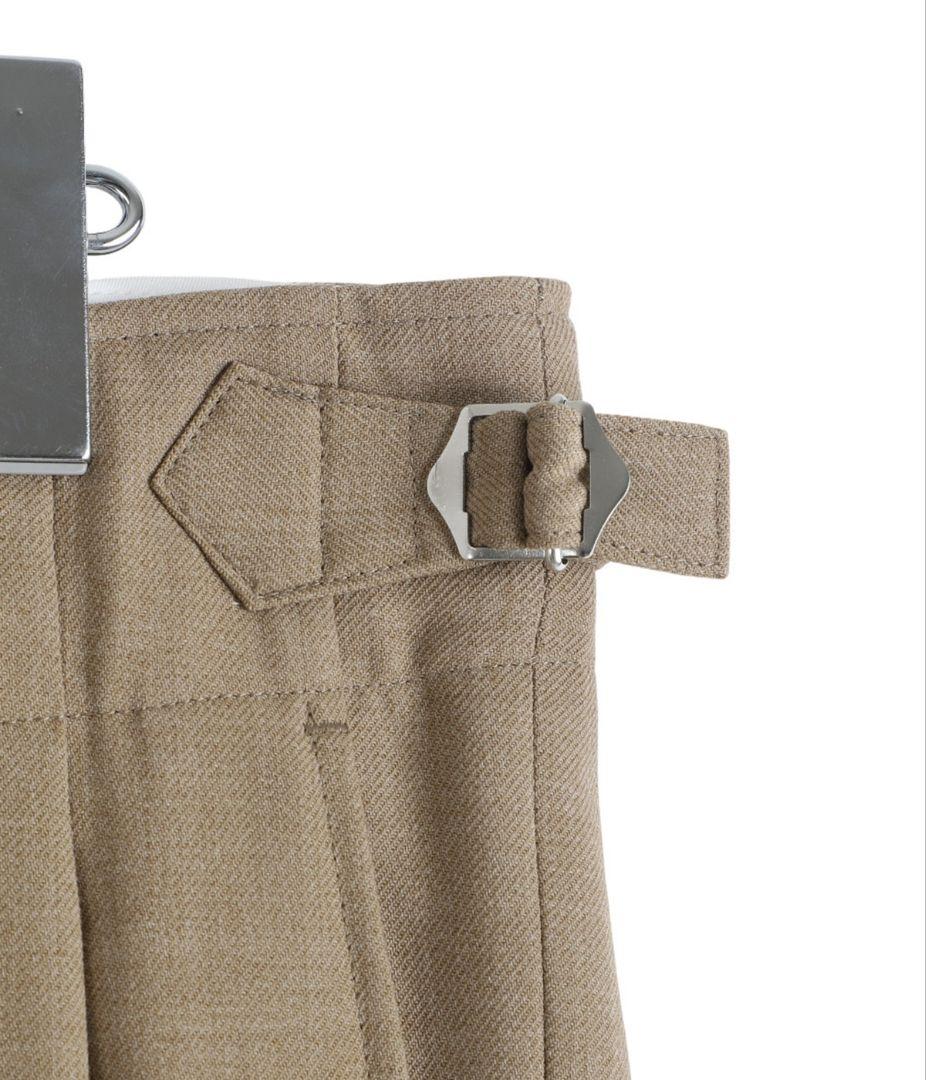 【新品未使用品】marka 2タックミリタリートラウザーズ ポリエステル ウール